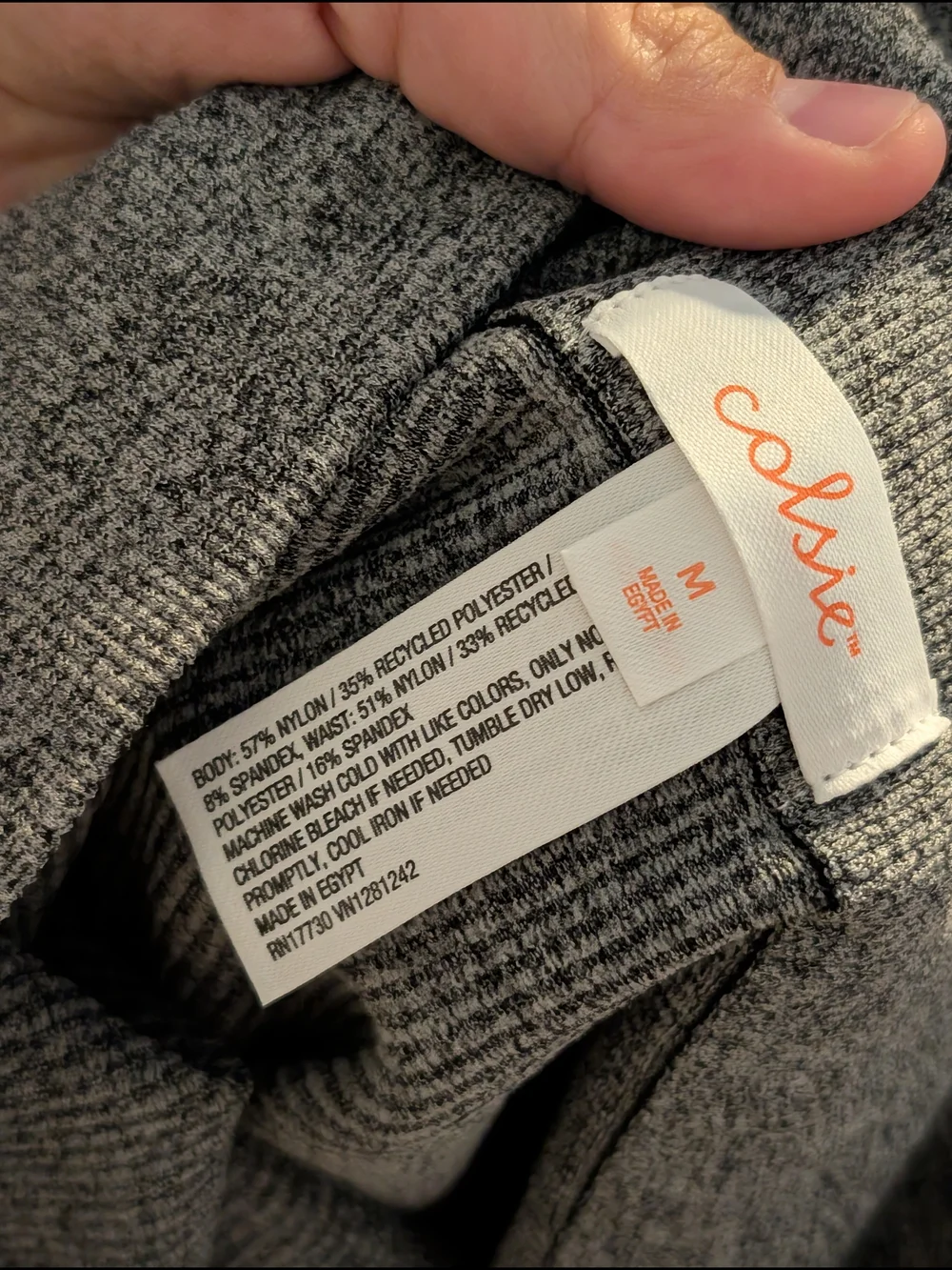 Colsie Heather Grey High-Waist Seamless Athletic Biker Shorts Stretch Athleisure